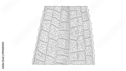 Detailed illustration of a pencil skirt with textured pattern