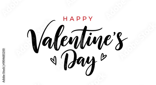 Valentine's Day message drawn with pencil and heart on white