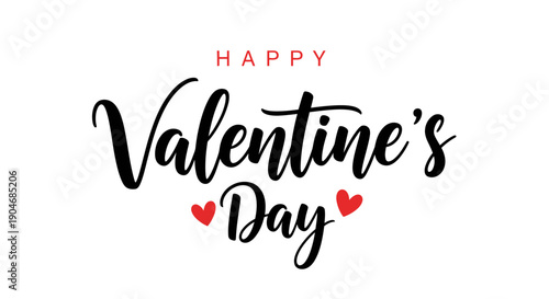 Happy Valentines Day Celebration with Hearts and Love