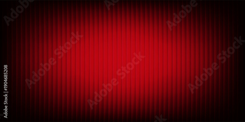 Pink abstract red gradient on a black background with glossy glass stripes and soft waves, creating a distorted simple abstract