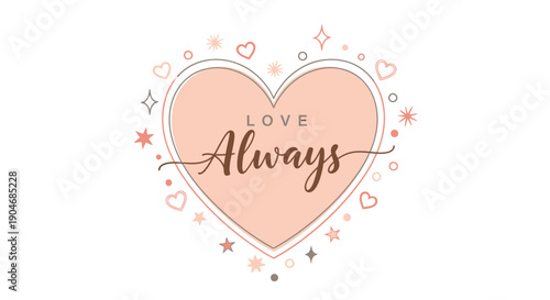 Happy Valentine's Day celebration with hearts and love