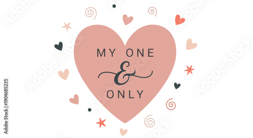 Happy Valentine's Day Greeting with Red Hearts and Text