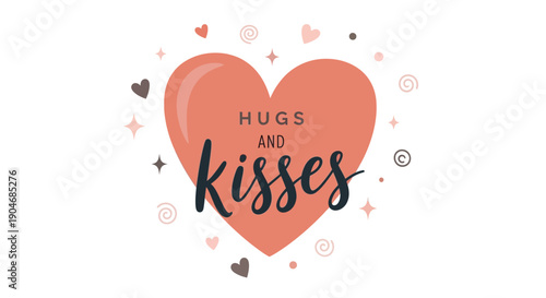 Red pencil draws heart for Valentine's Day celebration on paper