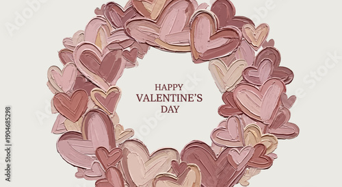 Pencil draws heart for Happy Valentine's Day celebration