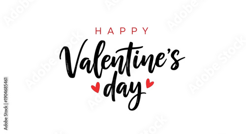 Valentine's day celebration with hearts and love on a white background illustration