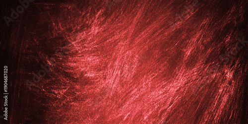A dark red abstract background featuring a grunge textured wall pattern with a velvet paint design on an old silk fabric surface