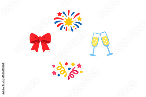 Celebration fun with fireworks, drinks, and confetti during a festive occasion at a party or gathering