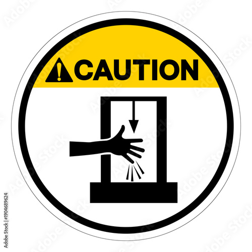 Caution Moving Sandpaper On Sander Symbol Sign ,Vector Illustration, Isolate On White Background Label.EPS10