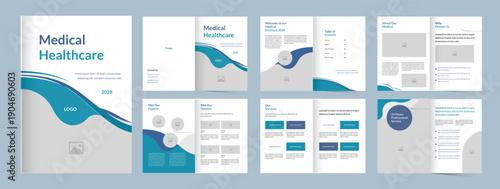 Medical Health Care Brochure Template layout