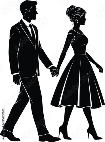 Collection of Black Vector Silhouettes Featuring a Compact Off-Road 4x4 SUV from Multiple Angles Including Side Front and Rear Views Isolated on White Background