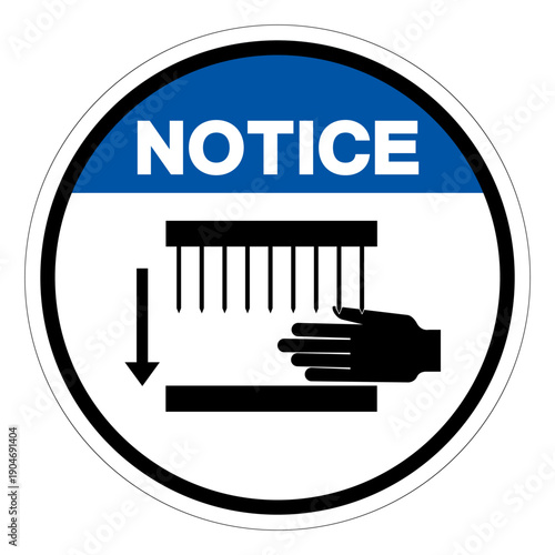 Notice Sharp Points Symbol Sign,Vector Illustration, Isolated On White Background Label.EPS10