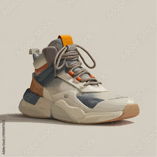 sport shoes isolated on white