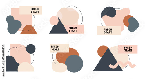 Abstract Geometric Shapes and Modern Design Elements.