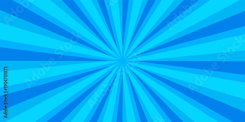 Comic background with blue halftone dots and radial speed motion lines. Vector speed effect for anime posters, stickers, covers, and dynamic graphic designs.
