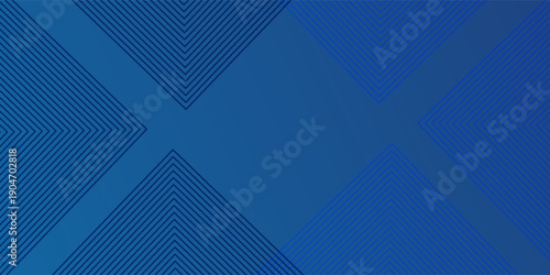 Abstract blue background with minimalist geometric diamond line patterns and professional corporate style.