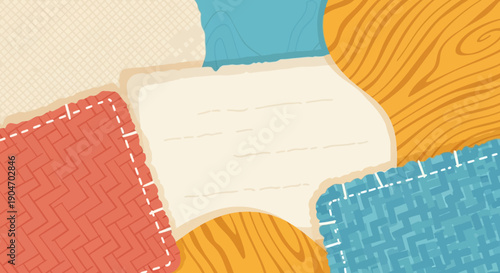 Colorful Fabric Textures and Patterns.