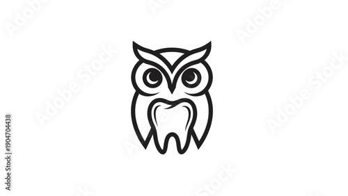 Wisdom Tooth Owl Logo Design for Dental Clinic Branding