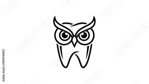 Smart Owl Tooth Dental Clinic Logo Design
