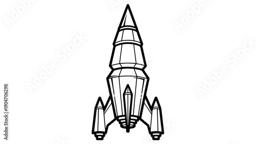 Futuristic spacecraft design illustration