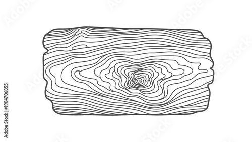 Detailed illustration of wood grain pattern
