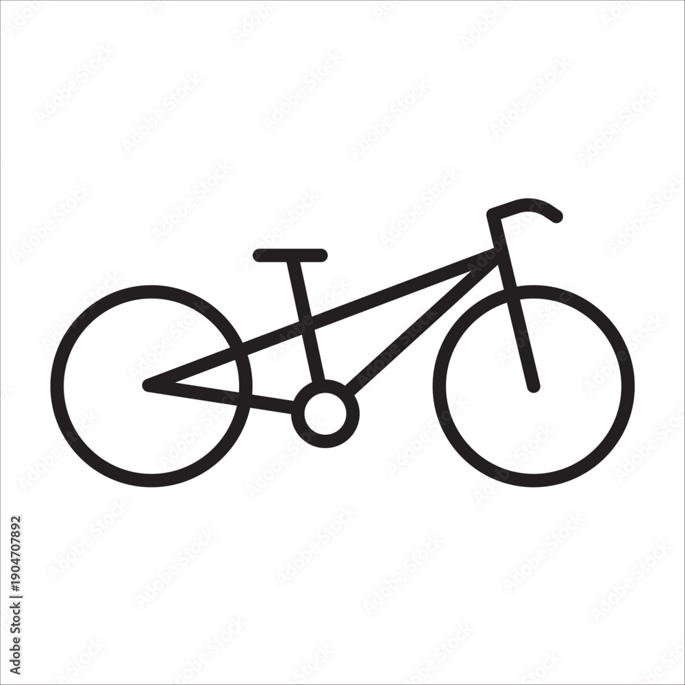 Fototapeta premium Bicycle icon outline vector