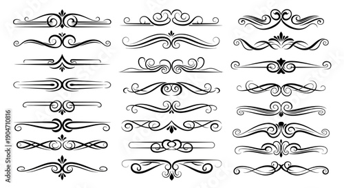 Elegant swirling line designs for creative projects and modern branding