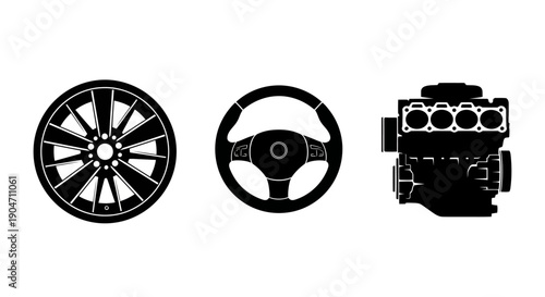 Car parts for modern vehicle maintenance and repair