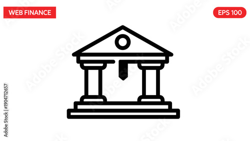 Bank Building Icon