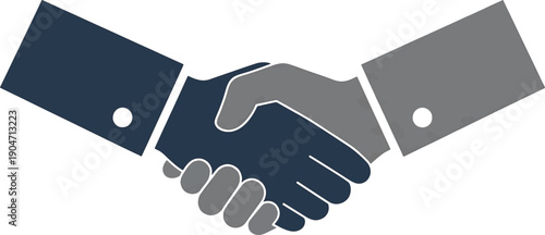 Handshake between two people in business attire shaking hands