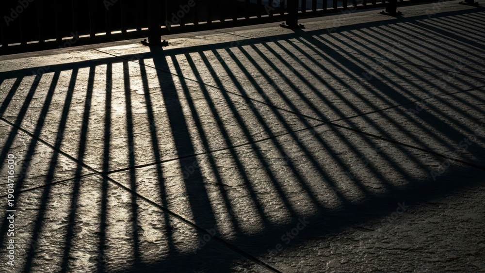 Fototapeta premium Shadow fence