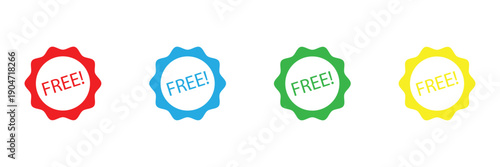 Free stamp red ink sticker illustration .EPS 10 . 