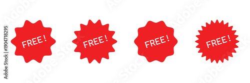 Free stamp red ink sticker illustration .EPS 10 . 