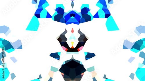 モザイク幾何学模様　モーショングラフィックス背景