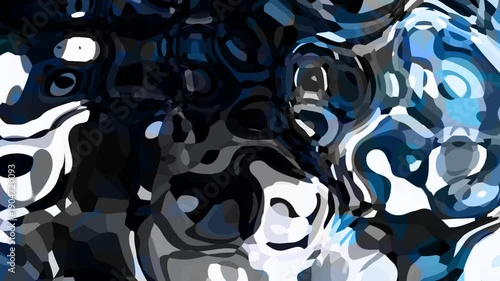 リキッド幾何学模様　モーショングラフィックス背景