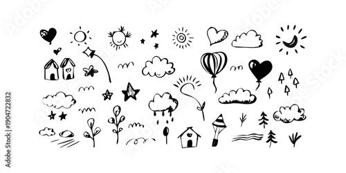 A delightful collection of diverse and charming emoji icons Vector