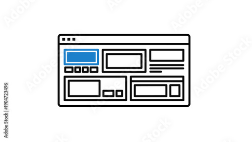 Web Page Layout Wireframe