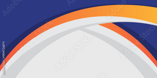 modern blue and orange business presentation template