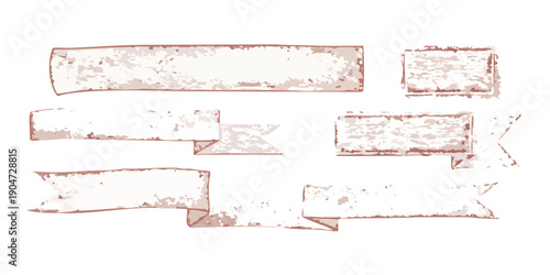 Abstract art pieces showcasing diverse shapes and colors on a white background Vector