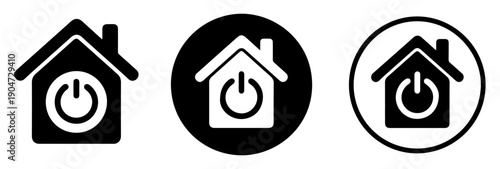 smart home technology vector icons