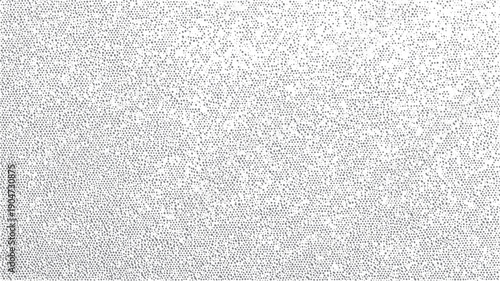 Grey dots pattern on white background. Randomly scattered small circles and ovals. Subtle gradient effect