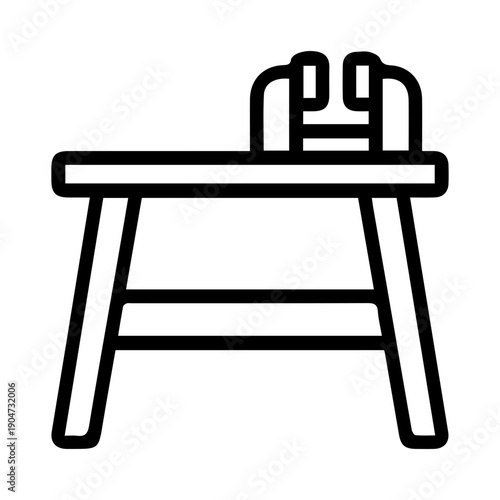 Workshop Bench with Vise Device