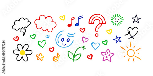 Wallpaper Mural A vibrant collection of diverse and colorful emoji symbols. Vector Torontodigital.ca