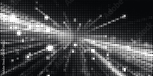 Halftone dotted abstract background. Grain gradient texture background with dots. Noise Stipple pointillism pattern. Sand, grain, grunge stipple effect. Abstract texture, vector illustration. modern