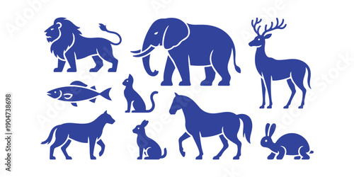 vector set of animals