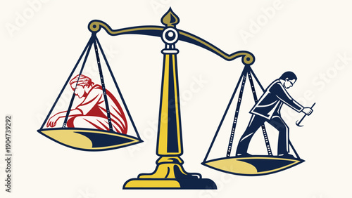 Modern artistic symbolic illustration representing truth overcoming lies