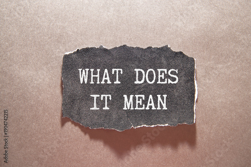 Tablou pe pânză What does it mean symbol
