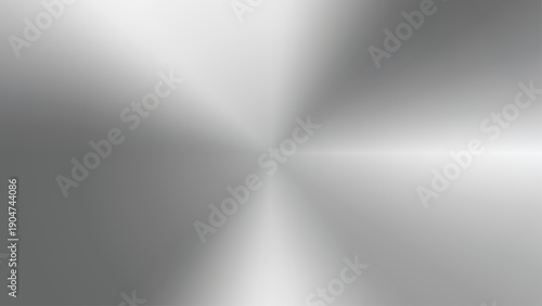 Elegant silver metallic background with a central radial gradient and brushed texture effect. Sleek modern chrome finish for premium product design.