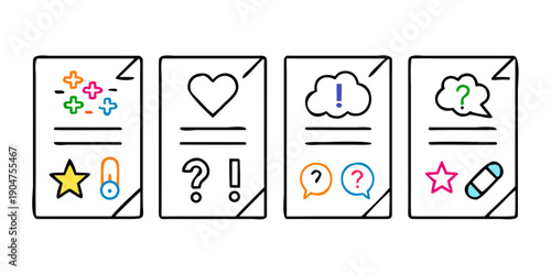 Photos A visual representation of diverse icons and symbols for various categories and