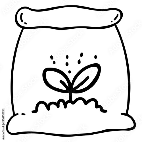 Fertilizer Sack Outline