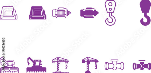 Construction Equipment Icons